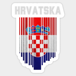 Croatia flag, croatian flag Sticker